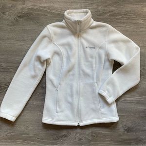 Columbia Benton Springs Full Zip Fleece Creamy White Sz S